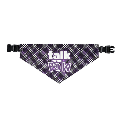 Sassy Pet's Talk to the Paw Pet Bandana Collar