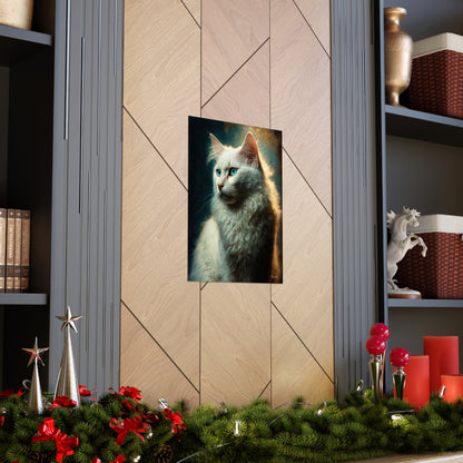 Turkish Angora Cat Premium Matte Vertical Posters