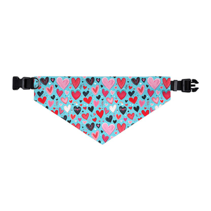Sassy Pet's Bandana Collar - Loving Hearts