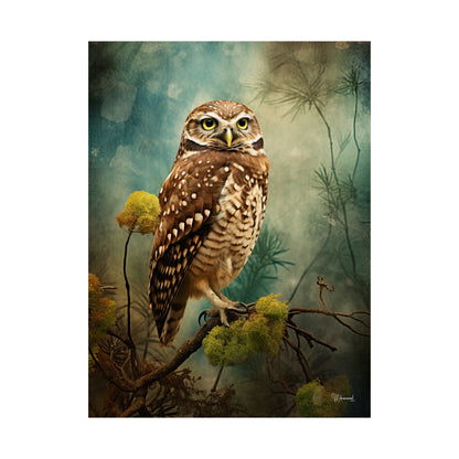 Burrowing Owl Premium Matte Vertical Posters