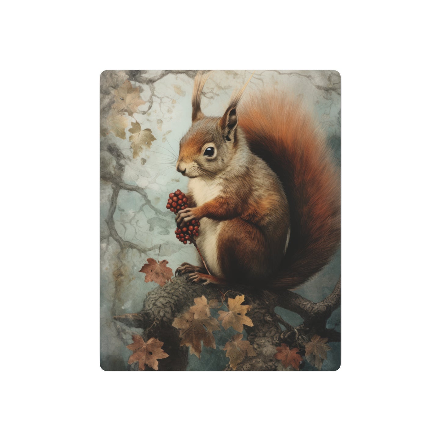 Squirrel Metal Art Sign