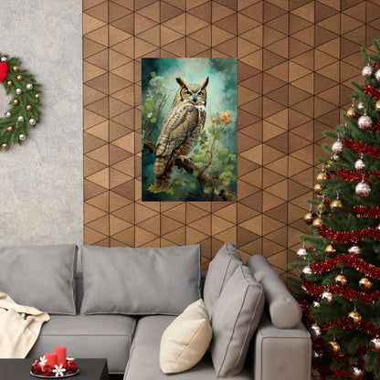 Great Horned Owl Premium Matte Vertical Posters