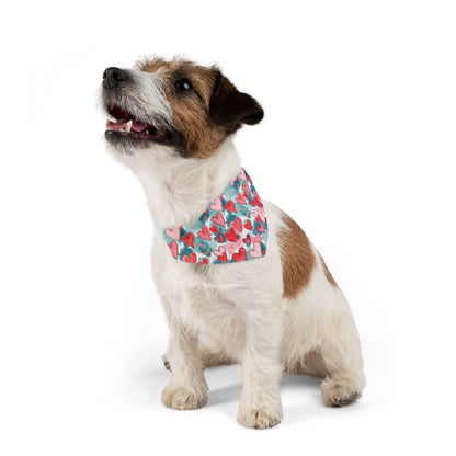 Sassy Pet's Bandana Collar - Doodle Hearts