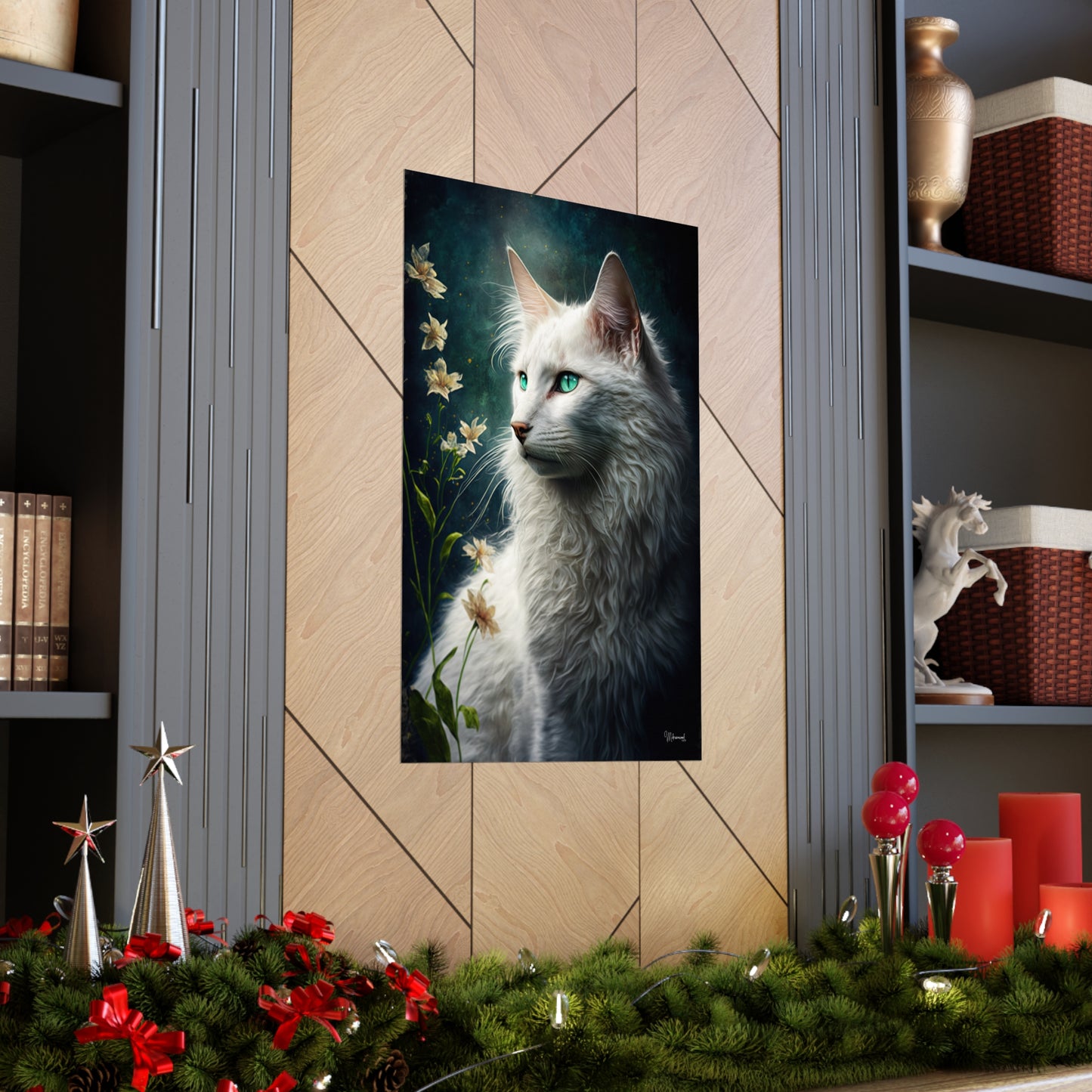 Turkish Angora Cat Premium Matte Vertical Posters