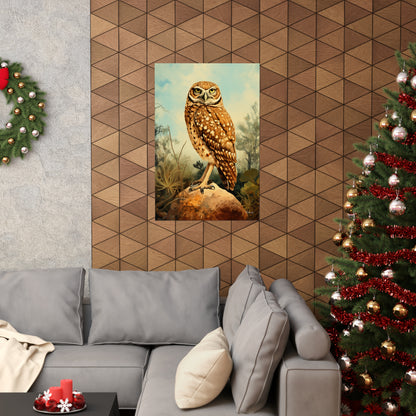 Burrowing Owl Premium Matte Vertical Posters