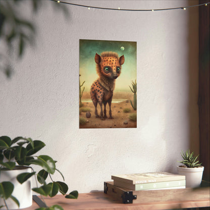 Safari Kids Collection- Hyena Premium Matte Vertical Posters