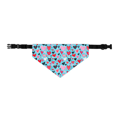 Sassy Pet's Bandana Collar - Loving Hearts