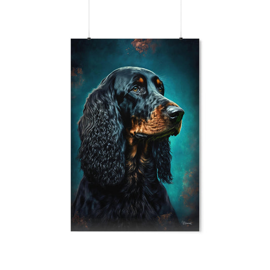 Gordon Setter Dog Premium Matte Vertical Posters