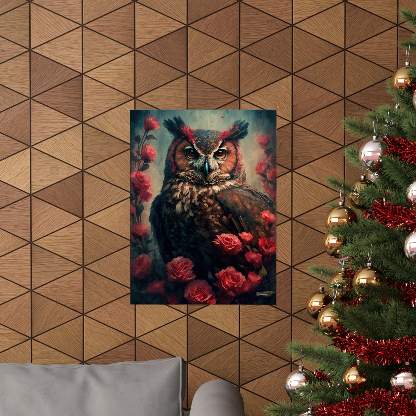 Owl Premium Matte Vertical Posters