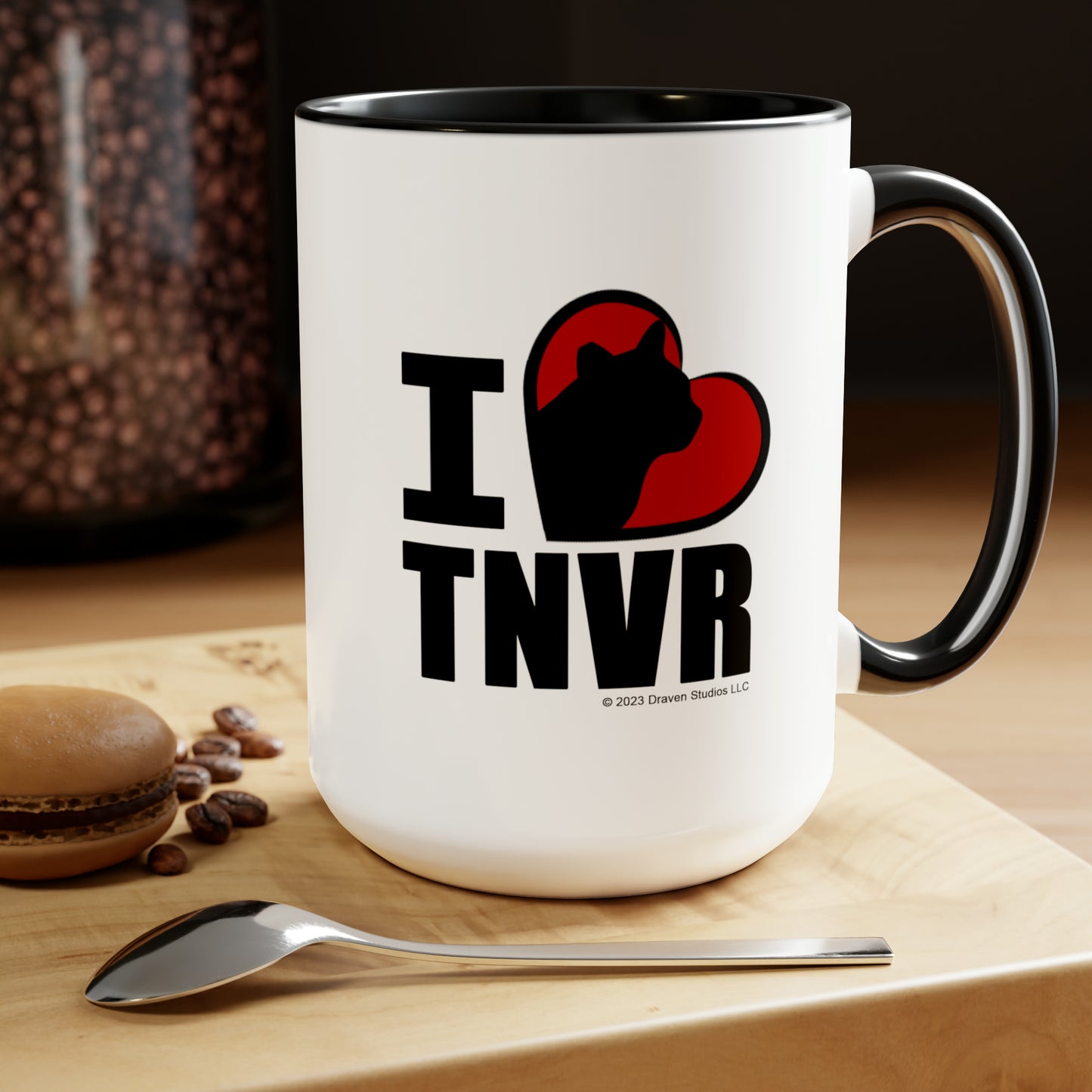 I Heart TNVR Two-Tone Coffee Mugs, 15oz