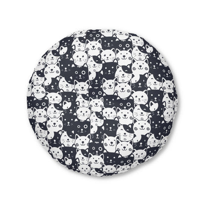 Sassy Pet's I Love Cats! Tufted Floor Pillow, Round