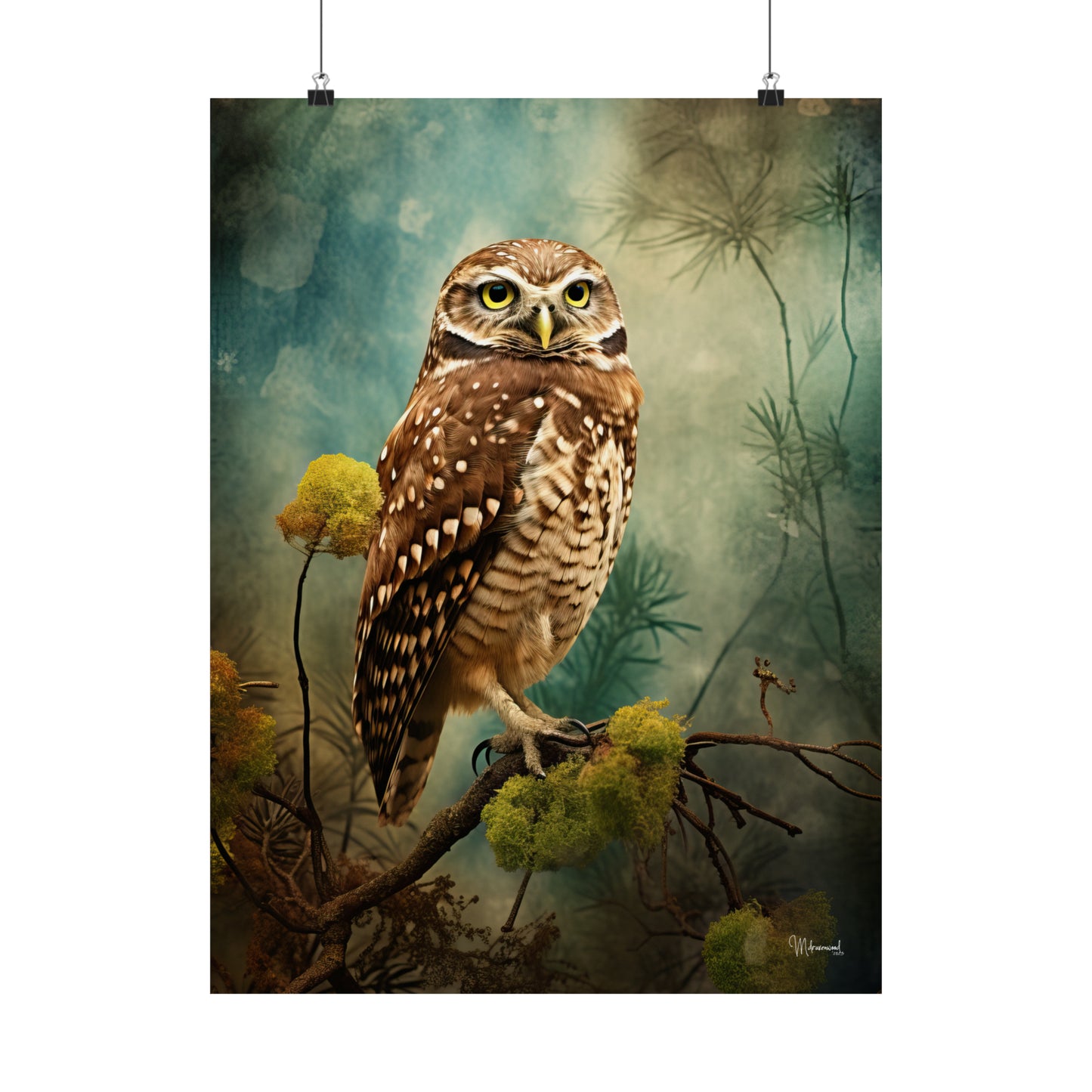 Burrowing Owl Premium Matte Vertical Posters