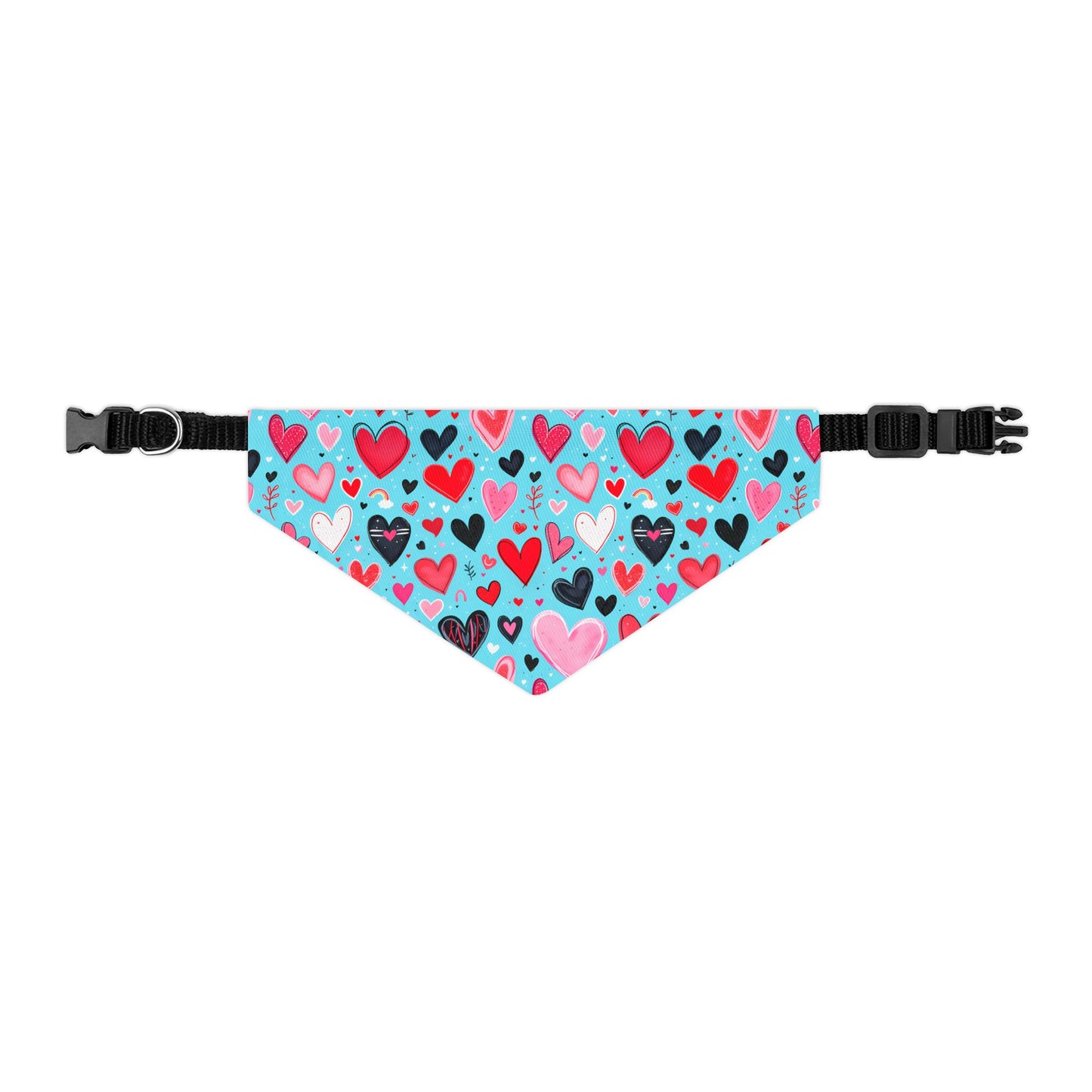 Sassy Pet's Bandana Collar - Loving Hearts