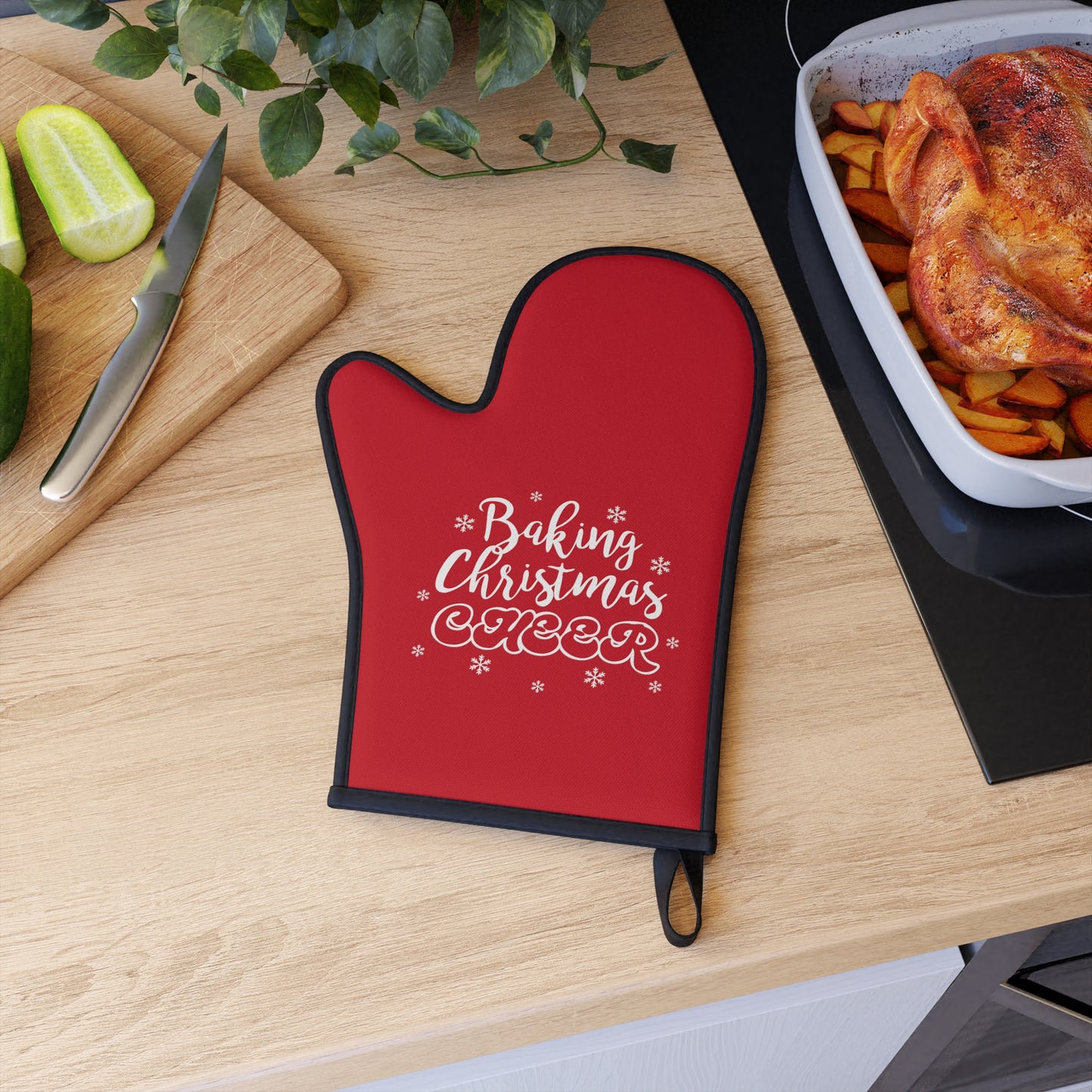 Baking Christmas Cheer Oven Glove