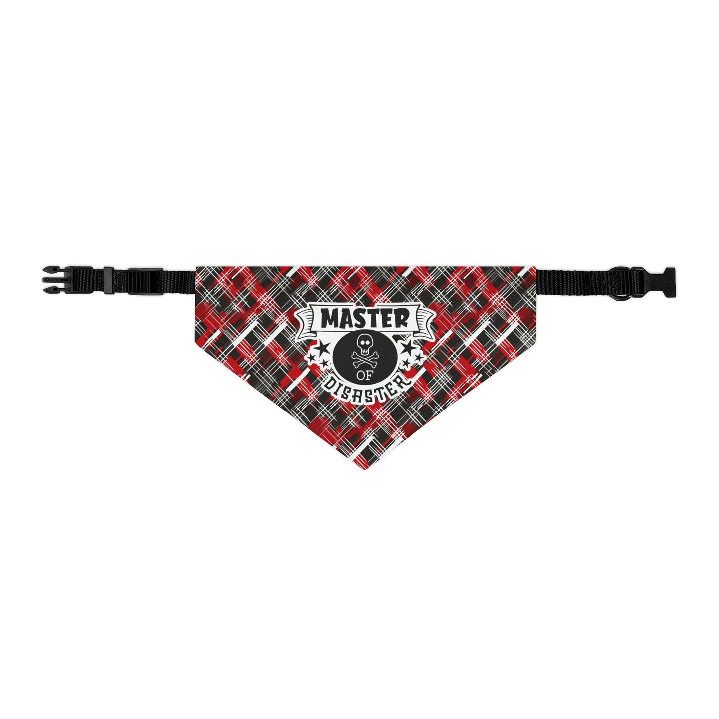 Sassy Pet's Master of Disaster Pet Bandana Collar