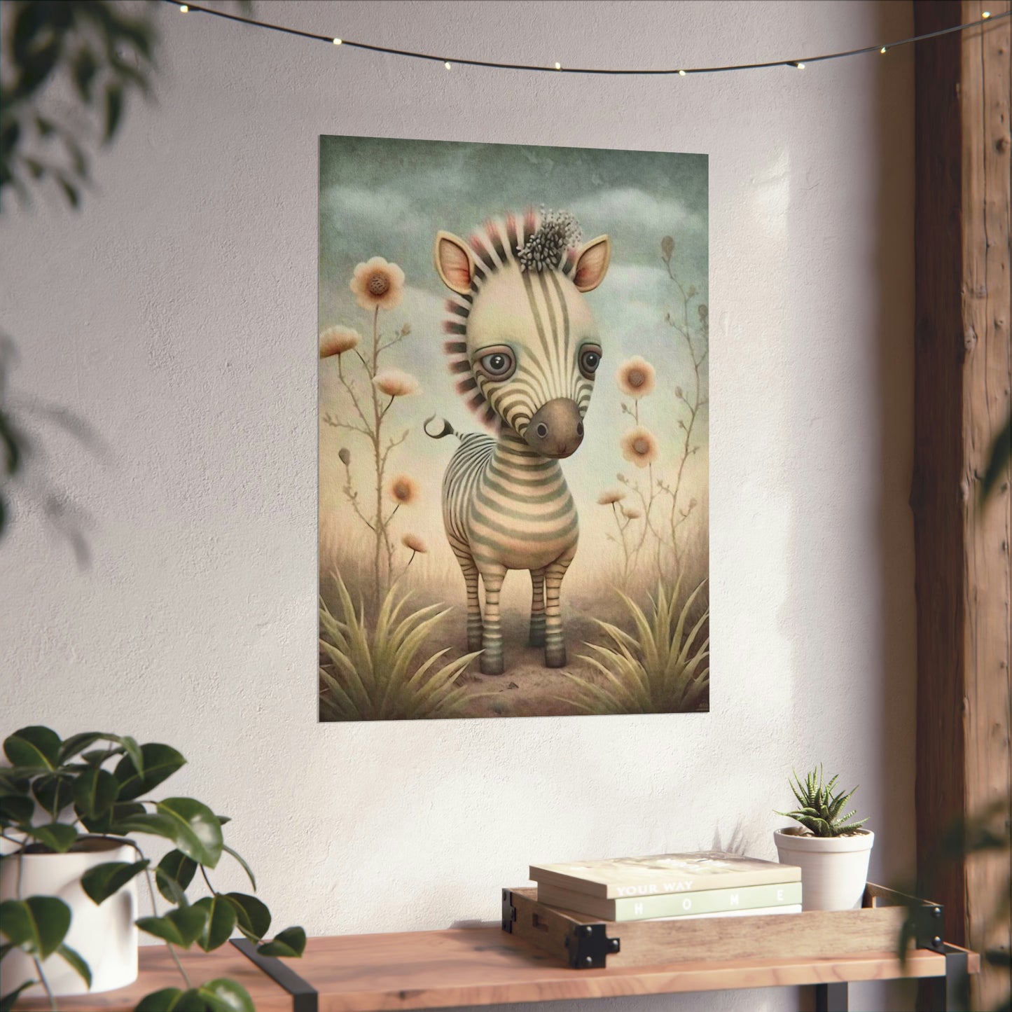 Safari Kids Collection- Zebra Premium Matte Vertical Posters