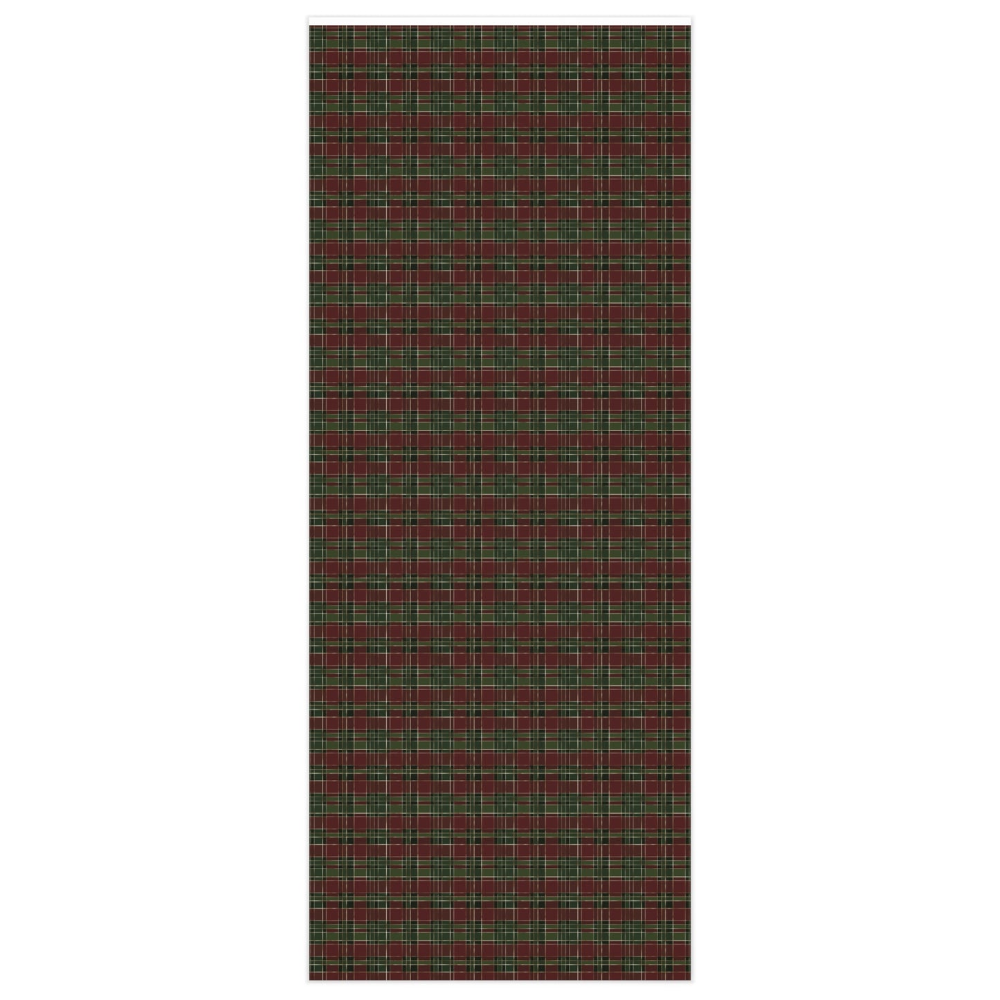 Cozy Christmas Red & Green Plaid Wrapping Paper