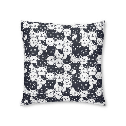 Sassy Pet's I Love Cats! Tufted Floor Pillow, Square