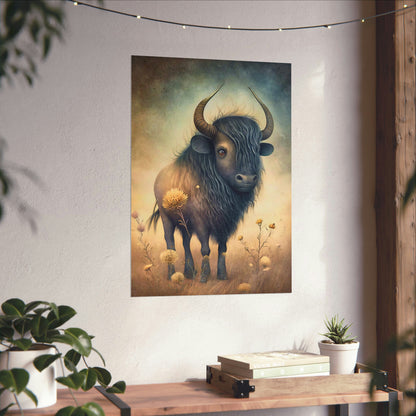 Safari Kids Collection- Buffalo Premium Matte Vertical Posters