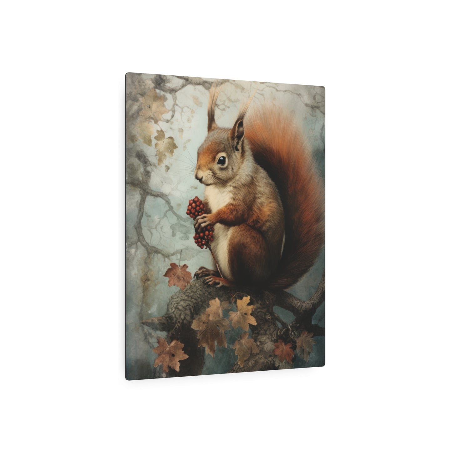 Squirrel Metal Art Sign