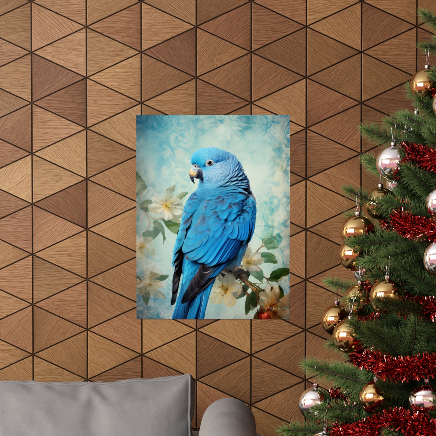 Blue Parrot Premium Matte Vertical Posters