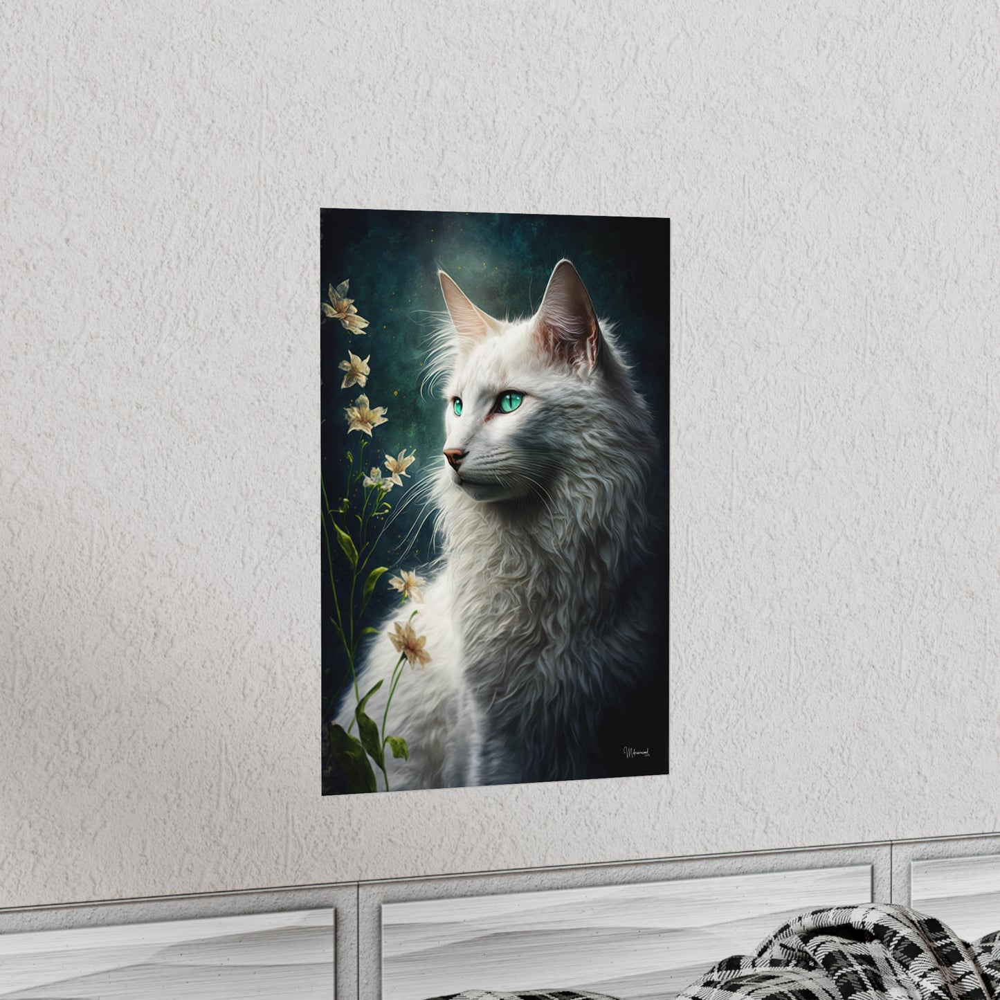 Turkish Angora Cat Premium Matte Vertical Posters