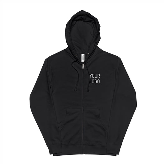 Unisex Fleece Zip Up Hoodie Personalized for Events & Promotions