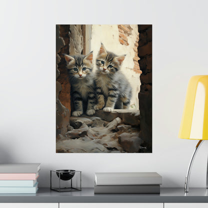 Street Kittens Premium Matte Vertical Posters