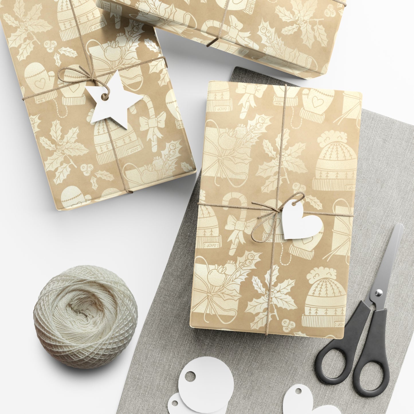 Gold Christmas Gift Wrap Papers