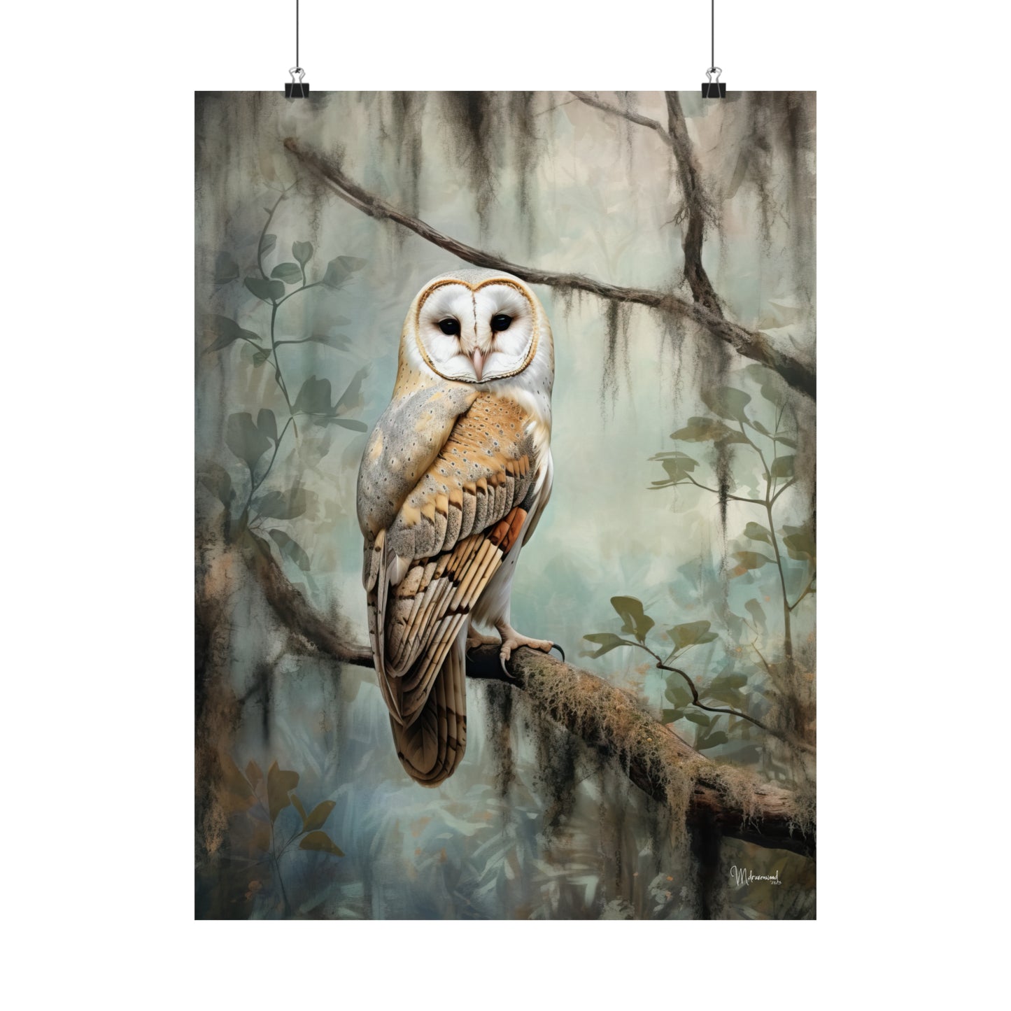 Florida Barn Owl Premium Matte Vertical Posters