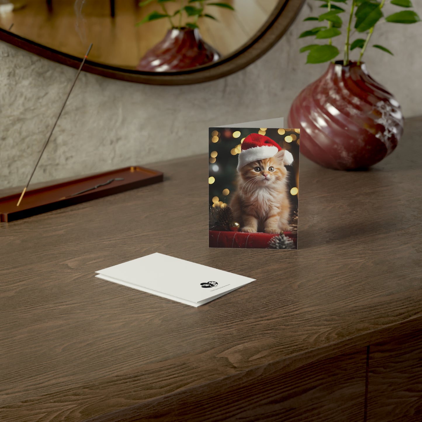 Santa's Here Christmas Greeting Cards (1, 10, 30, and 50pcs)