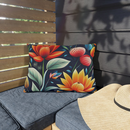 Tropical Floral Outdoor Pillows