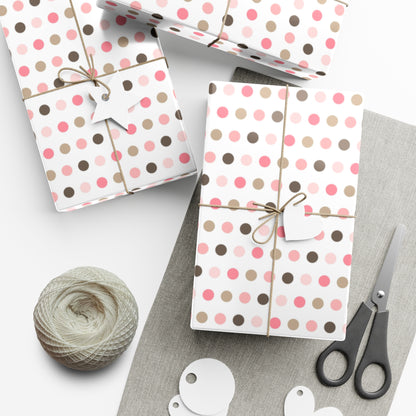 Multi-Color Polka Dot Gift Wrap Papers