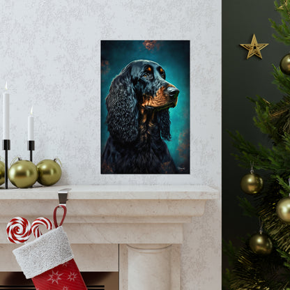 Gordon Setter Dog Premium Matte Vertical Posters