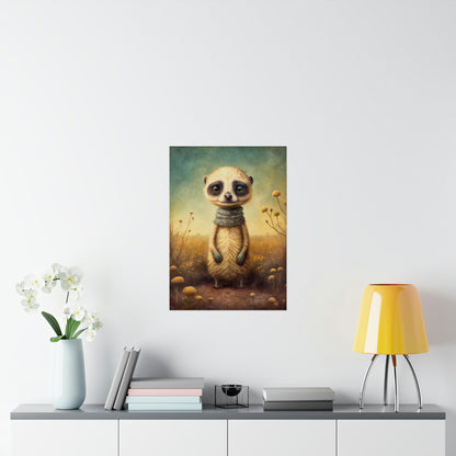 Safari Kids Collection- Mercat Premium Matte Vertical Posters