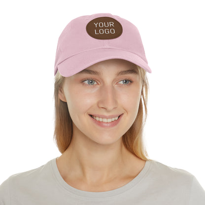 Dad Hat with Leather Patch Personalized for Events & Promotions