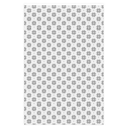 White Christmas Snowflake Wrapping Paper