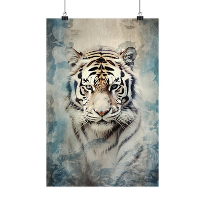 White Tiger Premium Matte Vertical Posters