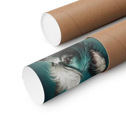 Chinese Crested Dog Premium Matte Vertical Posters