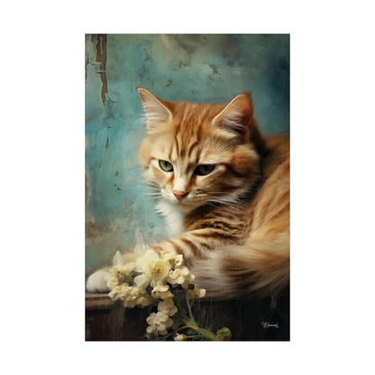 Tabby Cat Premium Matte Vertical Posters