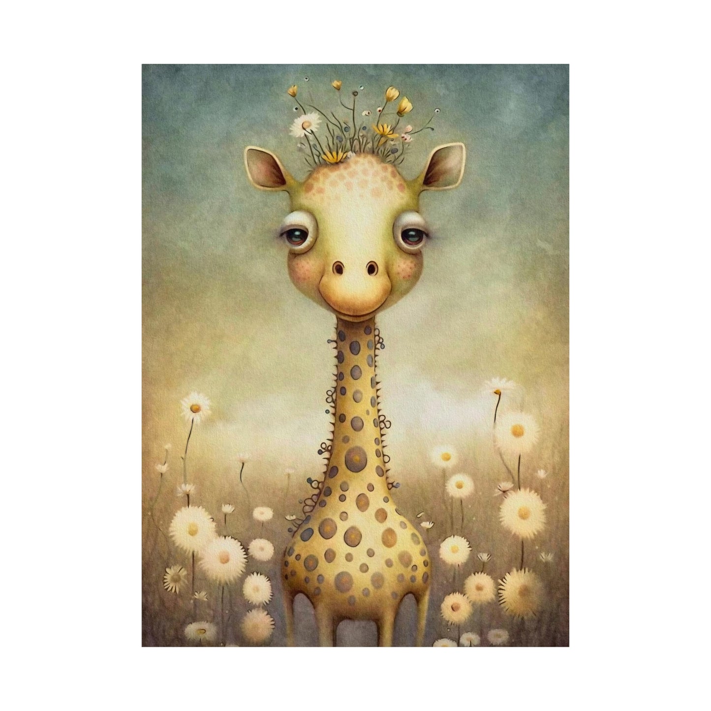 Safari Kids Collection- Giraffe Premium Matte Vertical Posters