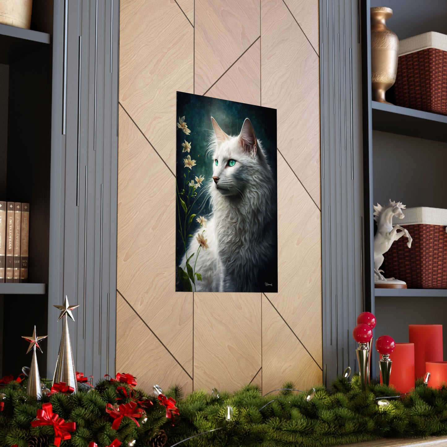 Turkish Angora Cat Premium Matte Vertical Posters