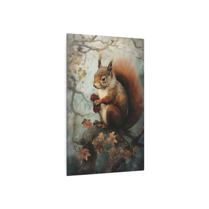 Squirrel Metal Art Sign