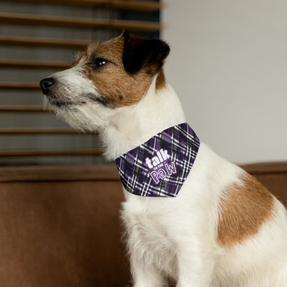 Sassy Pet's Talk to the Paw Pet Bandana Collar