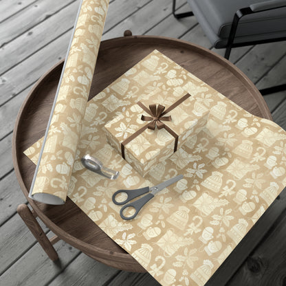 Gold Christmas Gift Wrap Papers