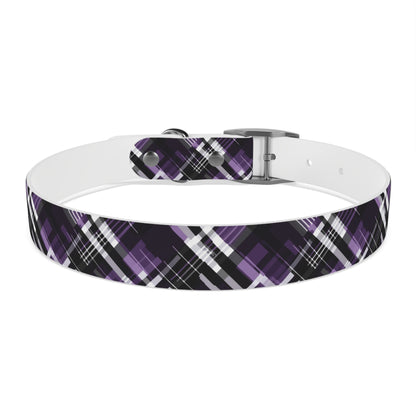 Sassy Pet's Purple, Black & White Plaid Collar