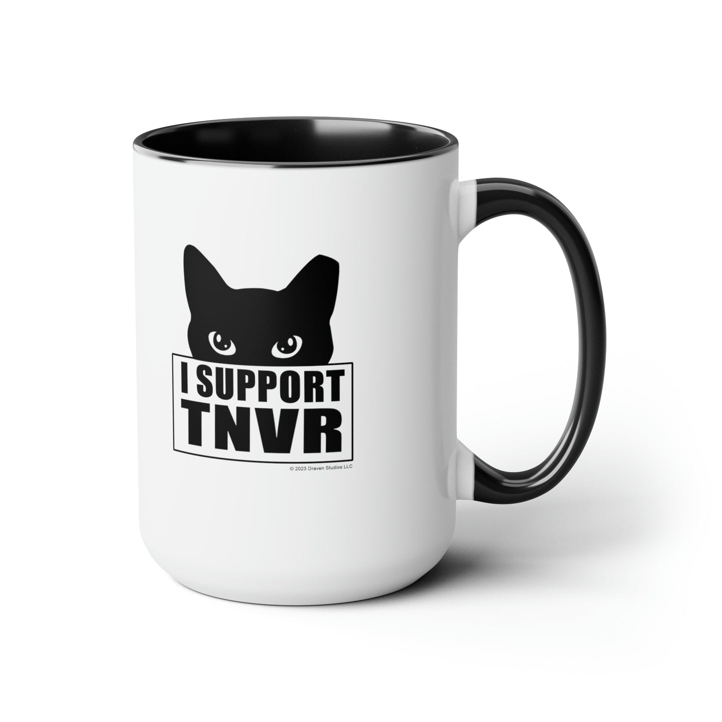 I Support TNVR Two-Tone Coffee Mugs, 15oz