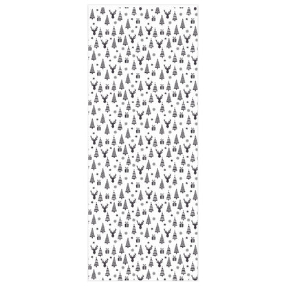 Black & White Holiday Print Wrapping Paper