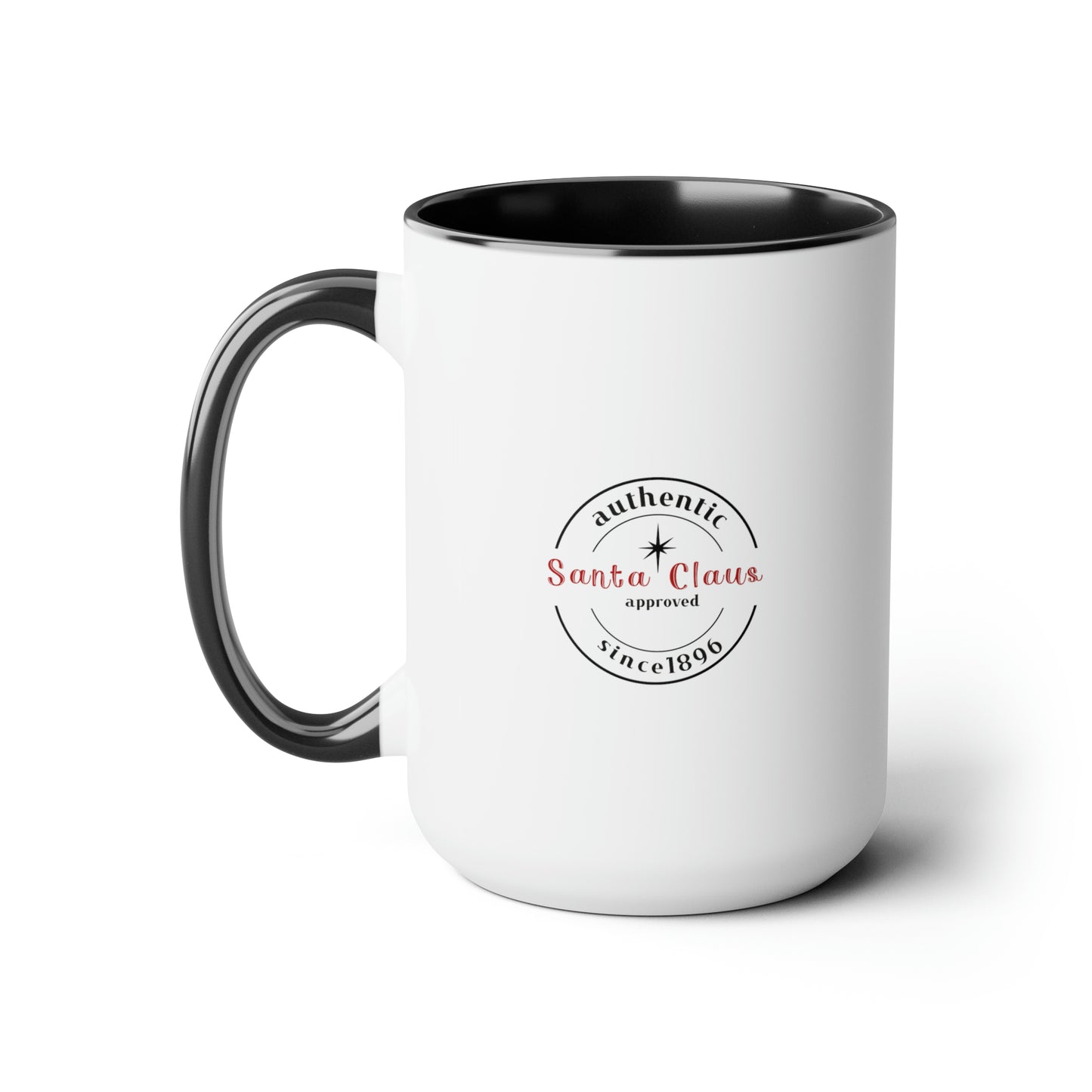 Most Likely to be on the Naughty List Two-Tone Coffee Mugs, 15oz