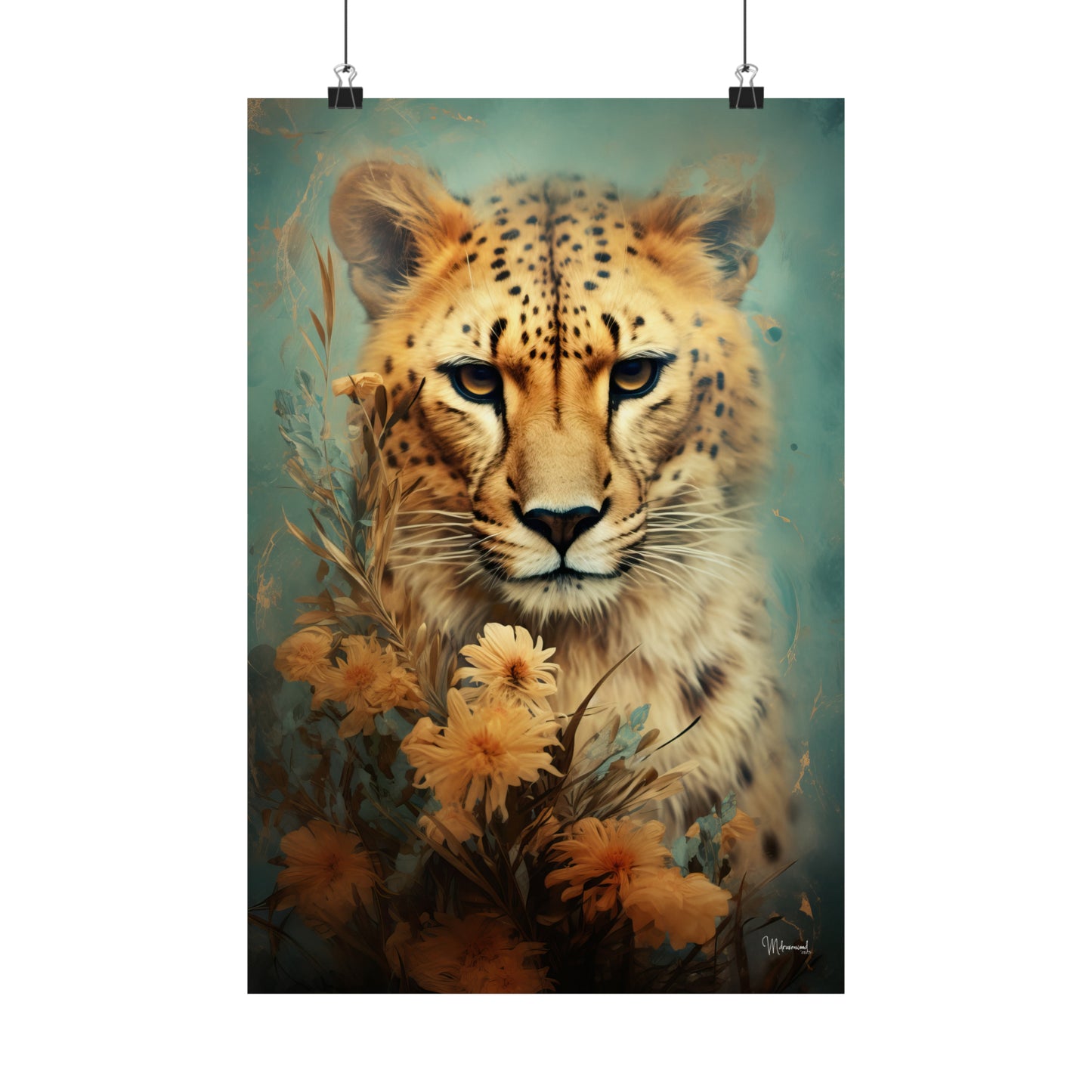 Cheetah Premium Matte Vertical Posters